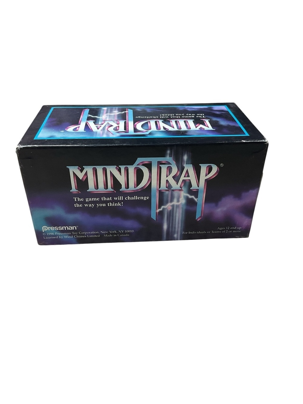 Vintage 1996 MindTrap Board Game Pressman Complete Brain Teaser Trivia Puzzle